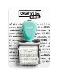 TRODAT Creativ Mini Stempel/Kissen-Set Beste Wünsche