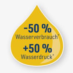 MEDIASHOP Wassersparender Duschkopf Aquadon Eco Tornado