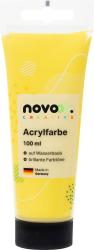 Gelbe Acrylfarbe in einer Tube. 100 ml, wasserbasiert, brillante Farbtöne.