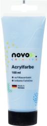 Acrylfarbe in hellblau, 100 ml Tube. Wasserbasis, brillante Farbtöne.