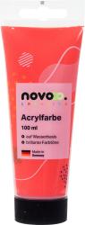 Rote Acrylfarbe in einer 100 ml Tube. Wasserbasis, brillante Farbtöne. Made in Germany.