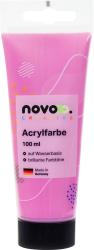 Rosa Acrylfarbe in einer 100 ml Tube. Wasserbasiert, brillante Farbtöne. Made in Germany.