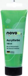 Grüne Acrylfarbe in einer Tube. 100 ml, wasserbasiert, brillante Farbtöne.