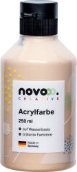 Flasche mit Acrylfarbe in hellem Farbton. 250 ml, wasserbasiert, hergestellt in Deutschland.