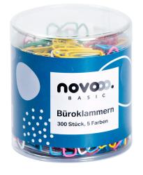 NOVOOO Büroklammern 300 Stück 5 Farben