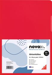 Rote Aktenhülle aus Kunststoff. A4 Format, 10 Stück, antistatisch und dokumentenecht.