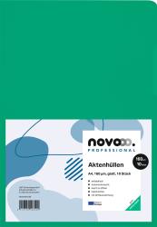 Grüne Aktenhülle aus Kunststoff. A4 Format, 160 µm dick, 10 Stück.