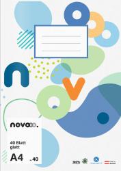 NOVOOO Heft A4 40 Blatt glatt Nr. 40