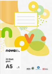 NOVOOO Heft A5 20 Blatt glatt Nr. 1