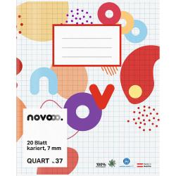 NOVOOO Quartheft 20 Blatt kariert 7 mm Nr. 37