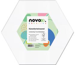 NOVOOO Creative Keilrahmen sechseckig 15 cm weiß