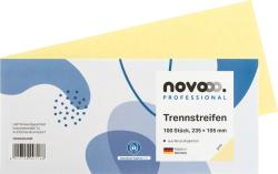 NOVOOO Professional Trennstreifen gelb 235 x 105 mm 100 Stück