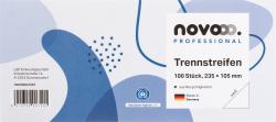 NOVOOO Professional Trennstreifen weiß 235 x 105 mm 100 Stück