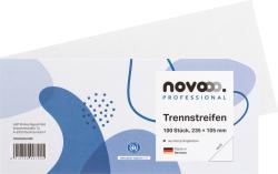 NOVOOO Professional Trennstreifen weiß 235 x 105 mm 100 Stück