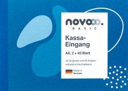 NOVOOO Basic Kassa-Eingang A6 quer 2 x 40 Blatt