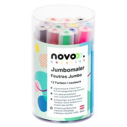 NOVOOO Creative Jumbomaler 12 Stück mehrere Farben