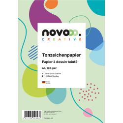 NOVOOO Creative Tonzeichenpapier A4 10 Farben 120 Blatt