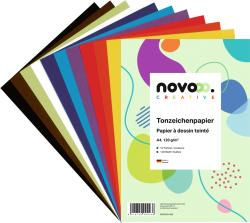 NOVOOO Creative Tonzeichenpapier A4 10 Farben 120 Blatt