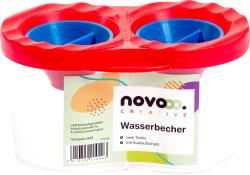 NOVOOO Creative Malbecher 2 Tanks mit Auslaufschutz bunt