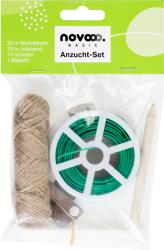 Anzucht-Set mit Wickeldraht, Juteband, Schildern und einem Bleistift. Verpackt in einer durchsichtigen Folie.