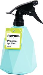 Türkisfarbener Pflanzensprüher mit schwarzem Sprühkopf. Füllmenge von 600 ml.