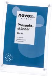 NOVOOO Basic Prospektständer A6 mit Magnet transparent