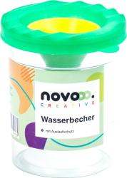 NOVOOO Creative Malbecher 1 Tank mit Auslaufschutz farbig sortiert