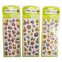 NOVOOO Seasons Spring Ostersticker 3 Designs sortiert 1 Stück