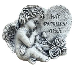 NOVOOO Standdeko Engel mit Herz