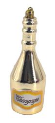 NOVOOO Seasons Christbaumdeko Champagner Flasche gold