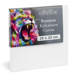 CRETACOLOR Premium Keilrahmen 20 x 20 cm weiß