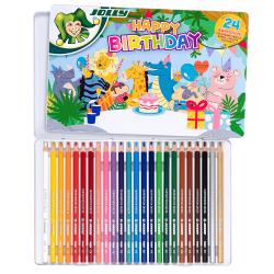 JOLLY Buntstifte Supersticks Delta Happy Birthday 24er im Metall-Etui mehrere Farben