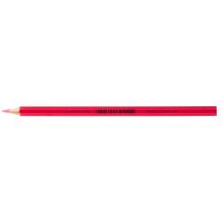 Roter Farbstift mit spitzer Mine. Beschriftung mit Farbname Dunkelrosa.