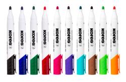  KORES Whiteboardmarker K-Marker XW1 10 Stück mehrere Farben