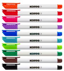 KORES Whiteboardmarker K-Marker W1 10 Stück mehrere Farben