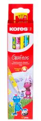 KORES Bleistifte Grafitos Fantasy Dragons 12er Pack