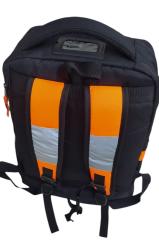 Rucksack hochsichtbar schwarz/orange