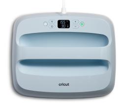 Cricut Gerät in hellblauer Farbe. Display zeigt Temperatur und Zeit.
