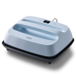 Cricut Gerät in hellblauer Farbe. Display zeigt Temperatur und Zeit.