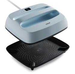 Cricut Gerät in hellblauer Farbe. Display zeigt Temperatur und Zeit.