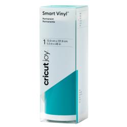 Verpackung für Smart Vinyl von Cricut Joy. Farbe ist türkis, Größe 13,9 cm x 121,9 cm.