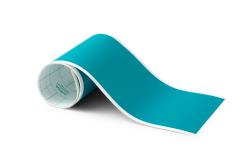 Verpackung für Smart Vinyl von Cricut Joy. Farbe ist türkis, Größe 13,9 cm x 121,9 cm.