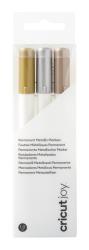Set mit drei permanenten metallic Markern in gold, silber und braun. Verpackung ist transparent.