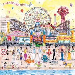 Michael Storrings Summer at the Amusement Park 500 Piece Puzzle - Brettspiel