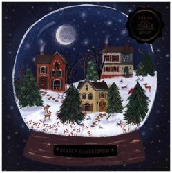 Galison: Winter Snow Globe 500 Piece Puzzle - Brettspiel