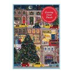 Galison: Joy Laforme Winter Lights Greeting Card Puzzle - Brettspiel