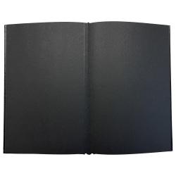 PETER PAUPER PRESS Premium Black Paper Sketchbook A5 15 x 21,5 cm 192 Seiten perforiert schwarz