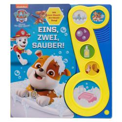 PAW Patrol - Eins, zwei, sauber! - Liederbuch mit Sound - Pappbilderbuch mit 6 Melodien und Geräuschen - gebunden