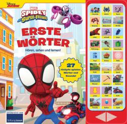 Spidey und seine Superfreunde - Erste Wörter - 27-Button-Soundbuch - Hardcover-Buch mit 27 Geräuschen - MARVEL - gebunden