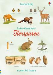 Alfred Leutscher: Sticker-Wissen Natur: Tierspuren - Taschenbuch